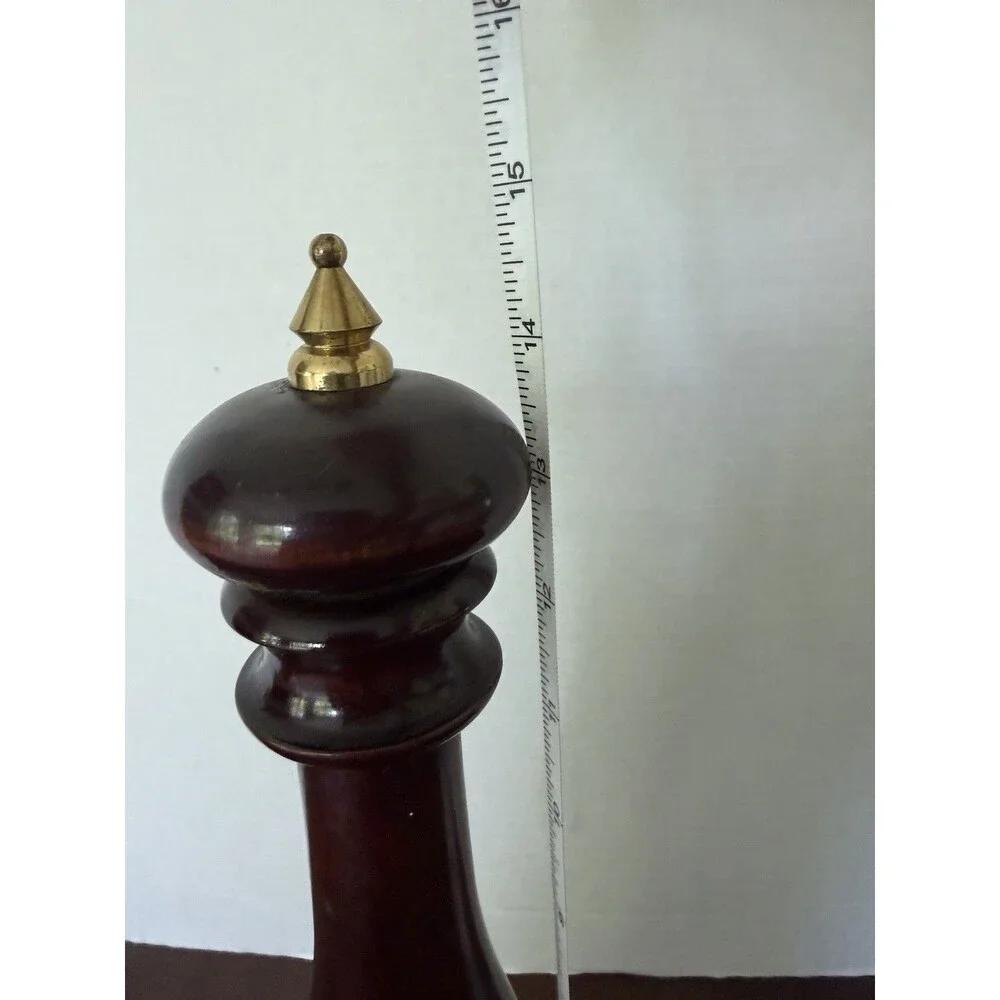 Vintage CC Italian Wood Pepper Grinder Mill Italy 15”